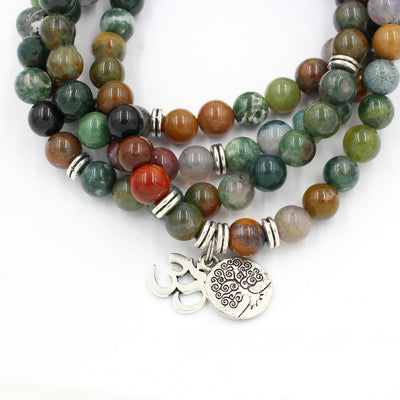 Natural crystal agate beads