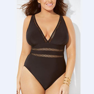 Cutout Plus Size Swimsuit