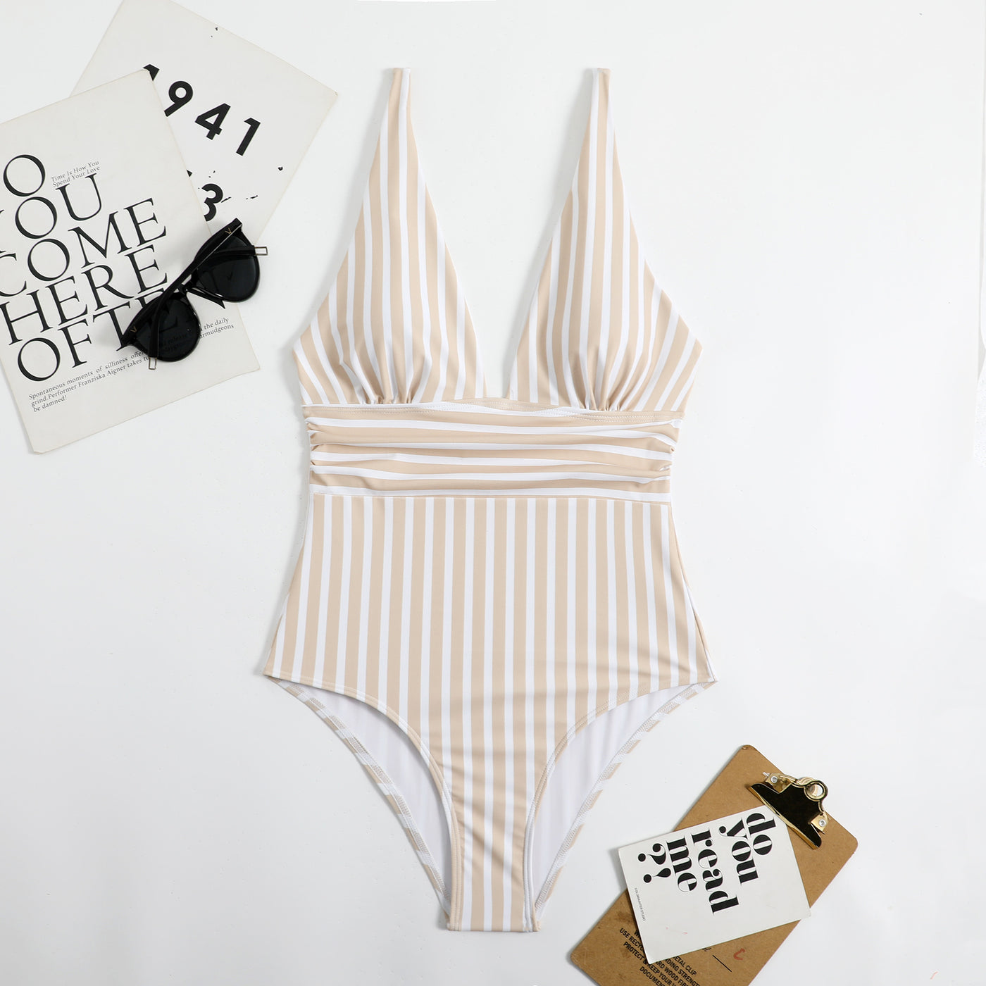 Classic Striped Swimsuit