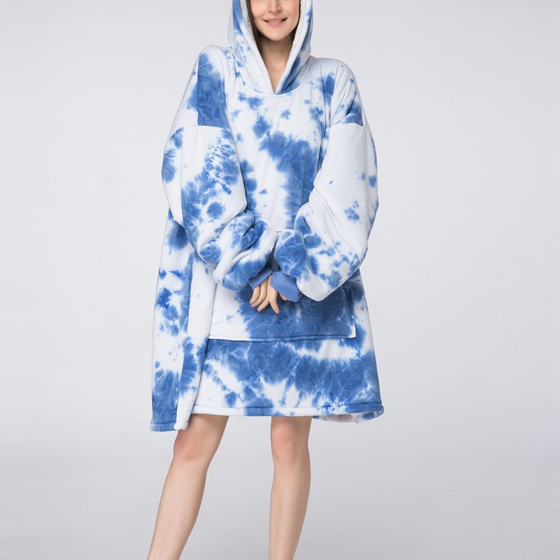 Soft Vibrant Hooded Blanket