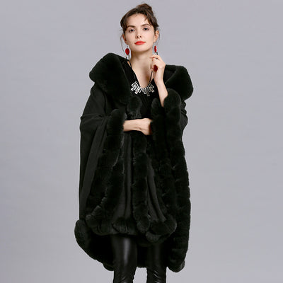 Elegant Faux Knitted Cloak